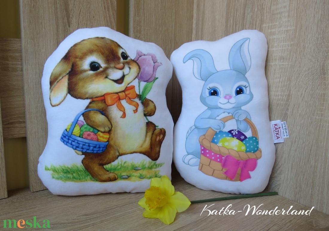 Forma párna-fehér nyuszi - otthon & életmód - babaszoba, gyerekszoba - gyerek díszpárna - Meska.hu