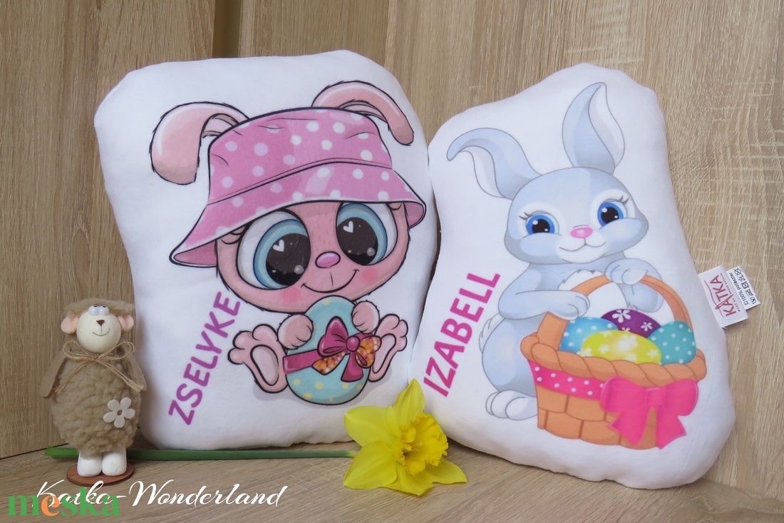 Forma párna-húsvéti nyuszi - otthon & életmód - babaszoba, gyerekszoba - babaszoba, gyerekszoba - Meska.hu