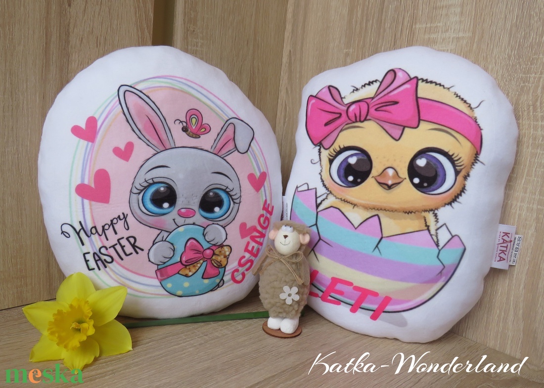 Forma párna-húsvéti nyuszi - otthon & életmód - babaszoba, gyerekszoba - babaszoba, gyerekszoba - Meska.hu