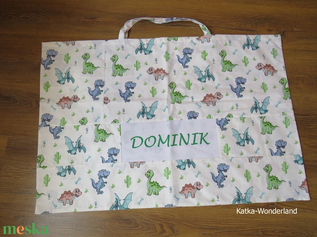 Ovis takaró kis párnával-dínók - játék & sport - ovis felszerelés - ovis ágynemű - Meska.hu