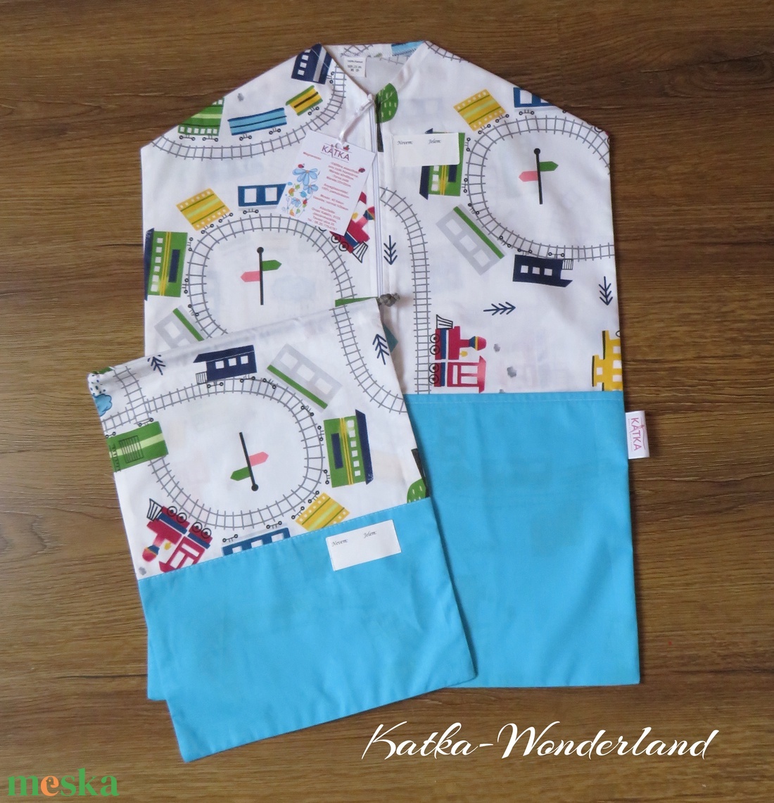 Gumis bélelt derékalj, ovis fektető-vonatok - játék & sport - ovis felszerelés - ovis lepedő - Meska.hu