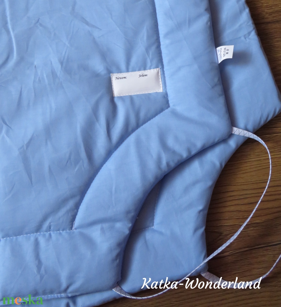 Gumis bélelt derékalj, ovis fektető-közép kék - játék & sport - ovis felszerelés - ovis lepedő - Meska.hu