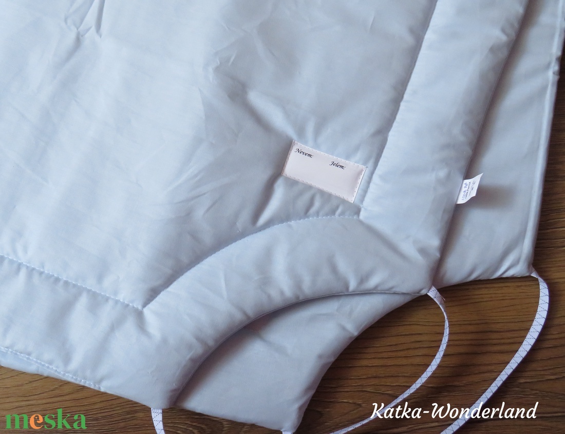 Gumis bélelt derékalj, ovis fektető-világos kék - játék & sport - ovis felszerelés - ovis lepedő - Meska.hu