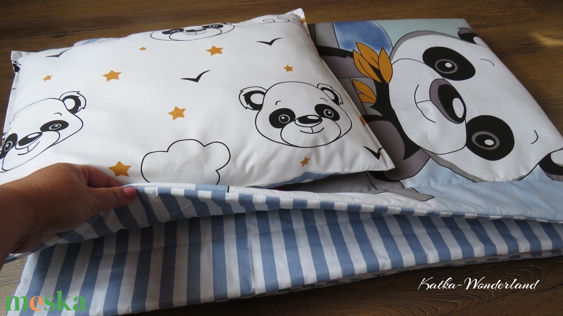 Baba takaró szett-panda - otthon & életmód - babaszoba, gyerekszoba - Meska.hu