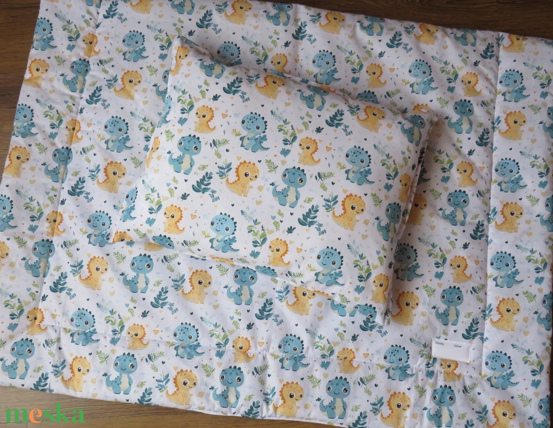 Ovis ágynemű kispárnával- dínók - játék & sport - ovis felszerelés - ovis ágynemű - Meska.hu