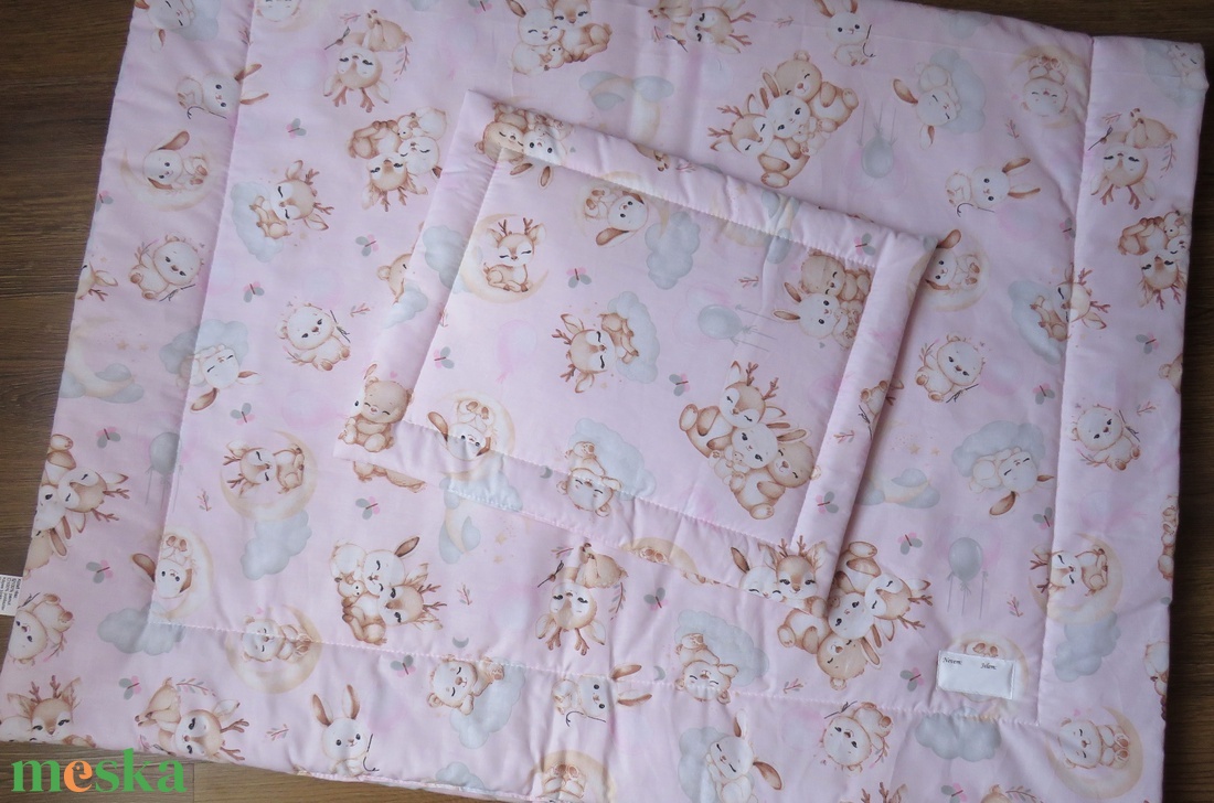 Ovis ágynemű lapos párnával-erdei baby állatok - játék & sport - ovis felszerelés - ovis ágynemű - Meska.hu