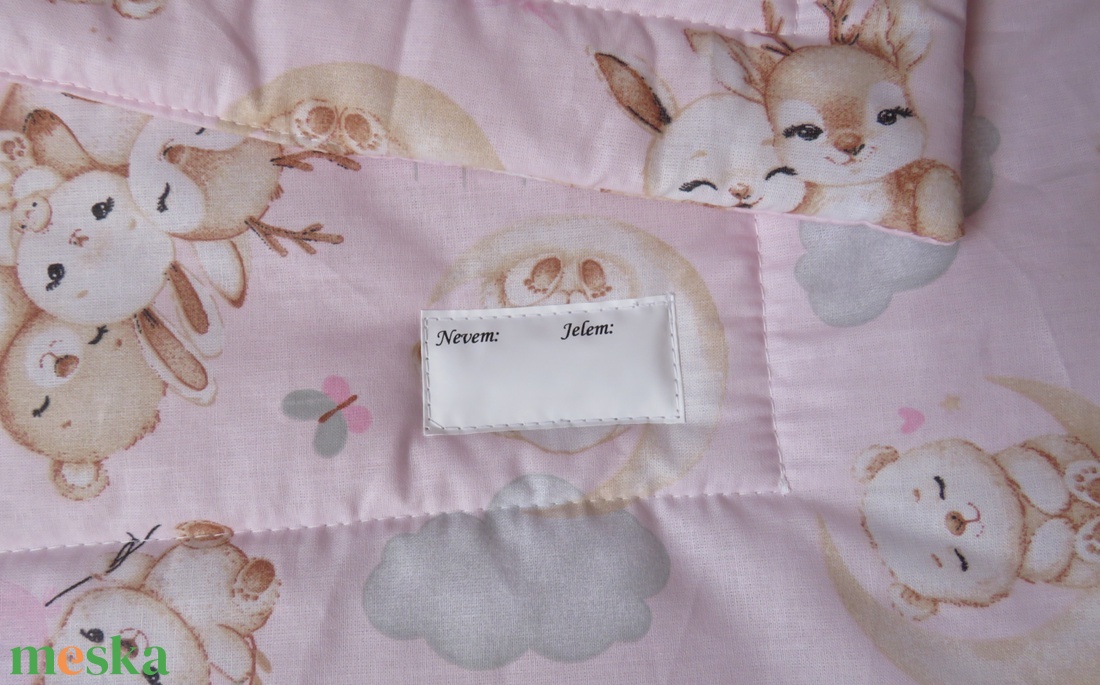 Ovis ágynemű lapos párnával-erdei baby állatok - játék & sport - ovis felszerelés - ovis ágynemű - Meska.hu