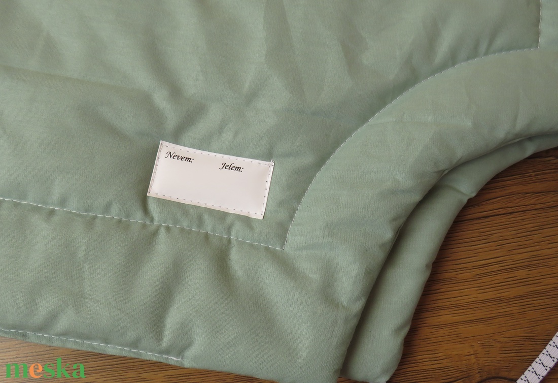 KÉSZLETEN! Gumis bélelt derékalj, ovis fektető-zöld - játék & sport - ovis felszerelés - ovis lepedő - Meska.hu