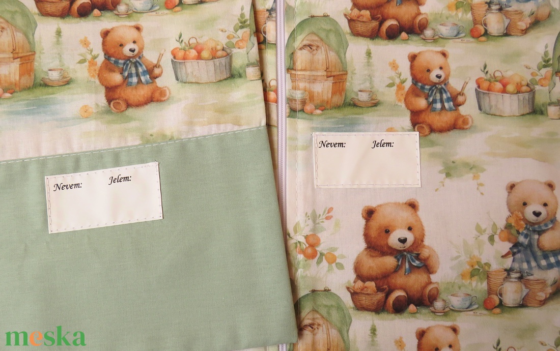 Ovis zsák és torna zsák KÉSZLETEN!-maci család - játék & sport - ovis felszerelés - ovis szett - Meska.hu