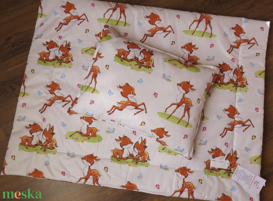 Ovis ágynemű kispárnával-őzikék - játék & sport - ovis felszerelés - ovis ágynemű - Meska.hu