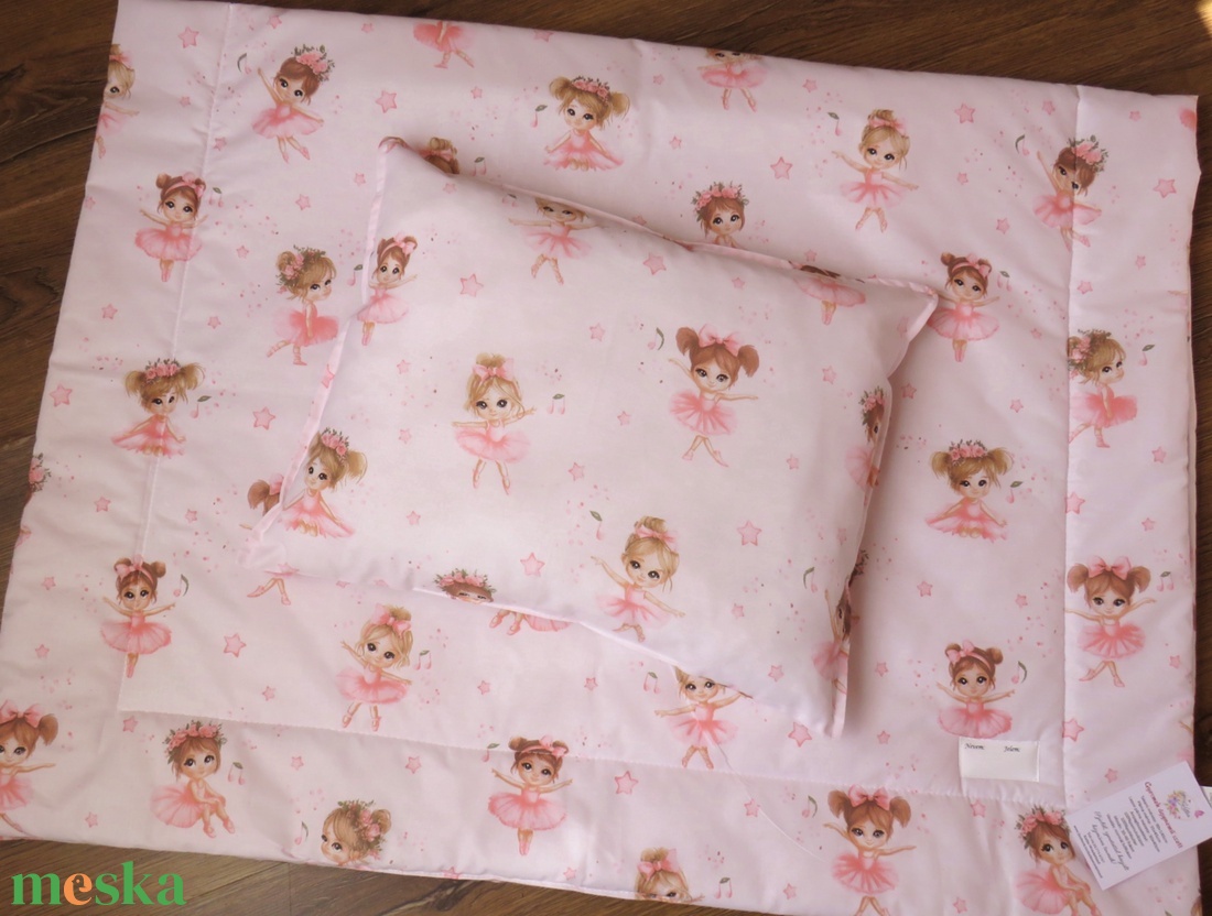 Ovis ágynemű kispárnával-kis balerínák - játék & sport - ovis felszerelés - ovis ágynemű - Meska.hu