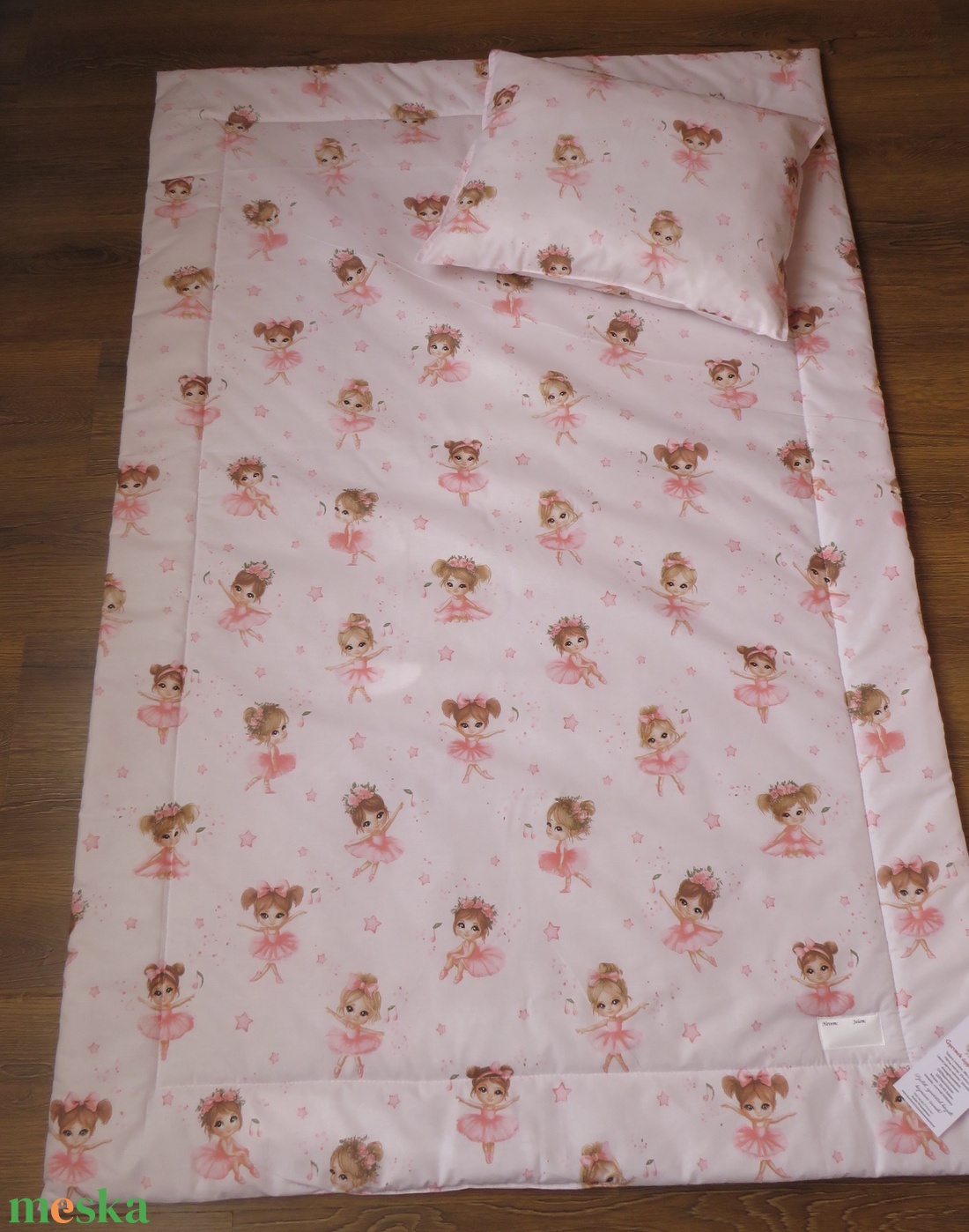 Ovis ágynemű kispárnával-kis balerínák - játék & sport - ovis felszerelés - ovis ágynemű - Meska.hu