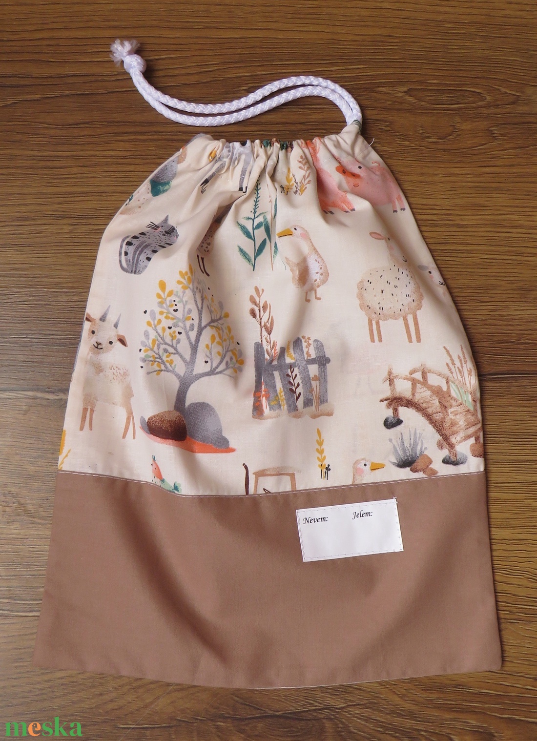 Ovis zsák szett- farmon - játék & sport - ovis felszerelés - ovis szett - Meska.hu