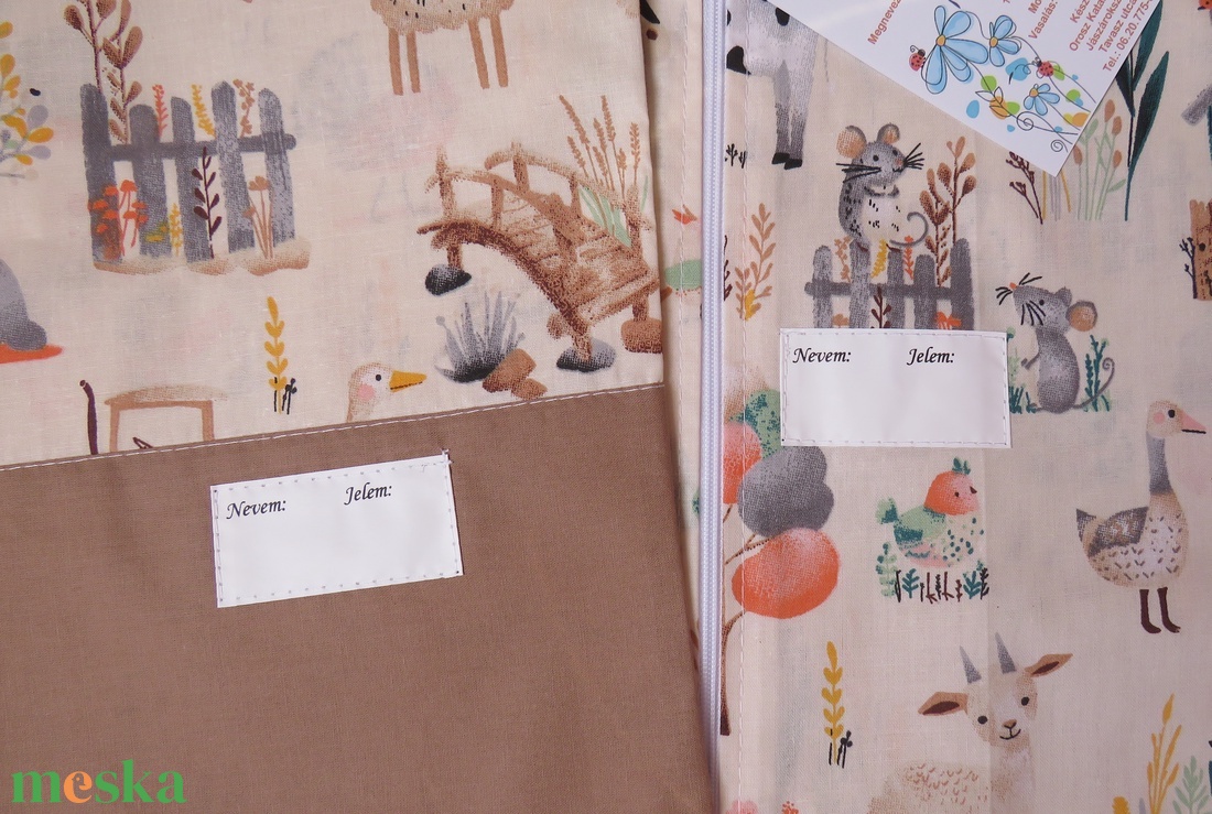 Ovis zsák szett- farmon - játék & sport - ovis felszerelés - ovis szett - Meska.hu