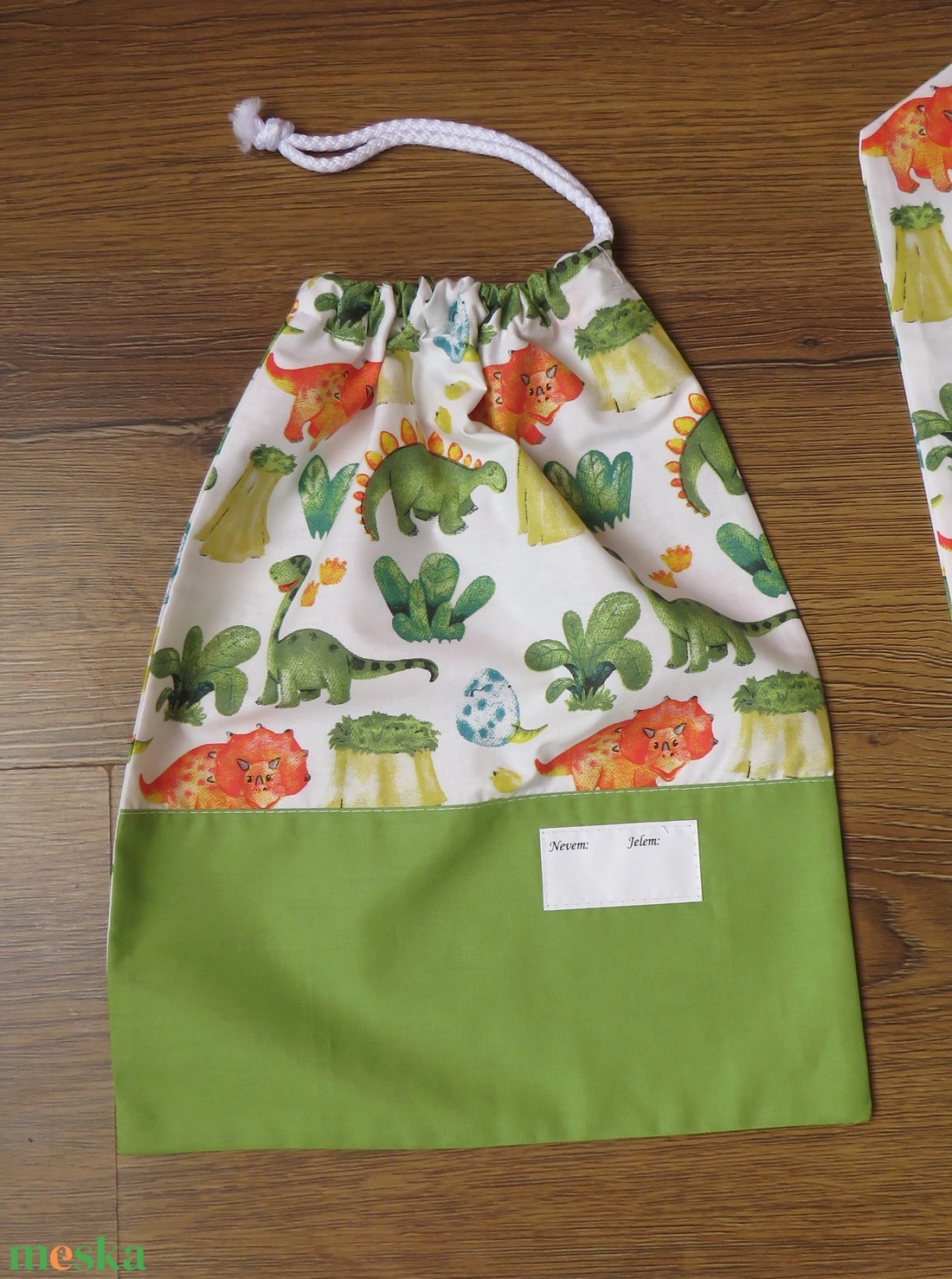 Ovis zsák szett- dínók - játék & sport - ovis felszerelés - ovis szett - Meska.hu