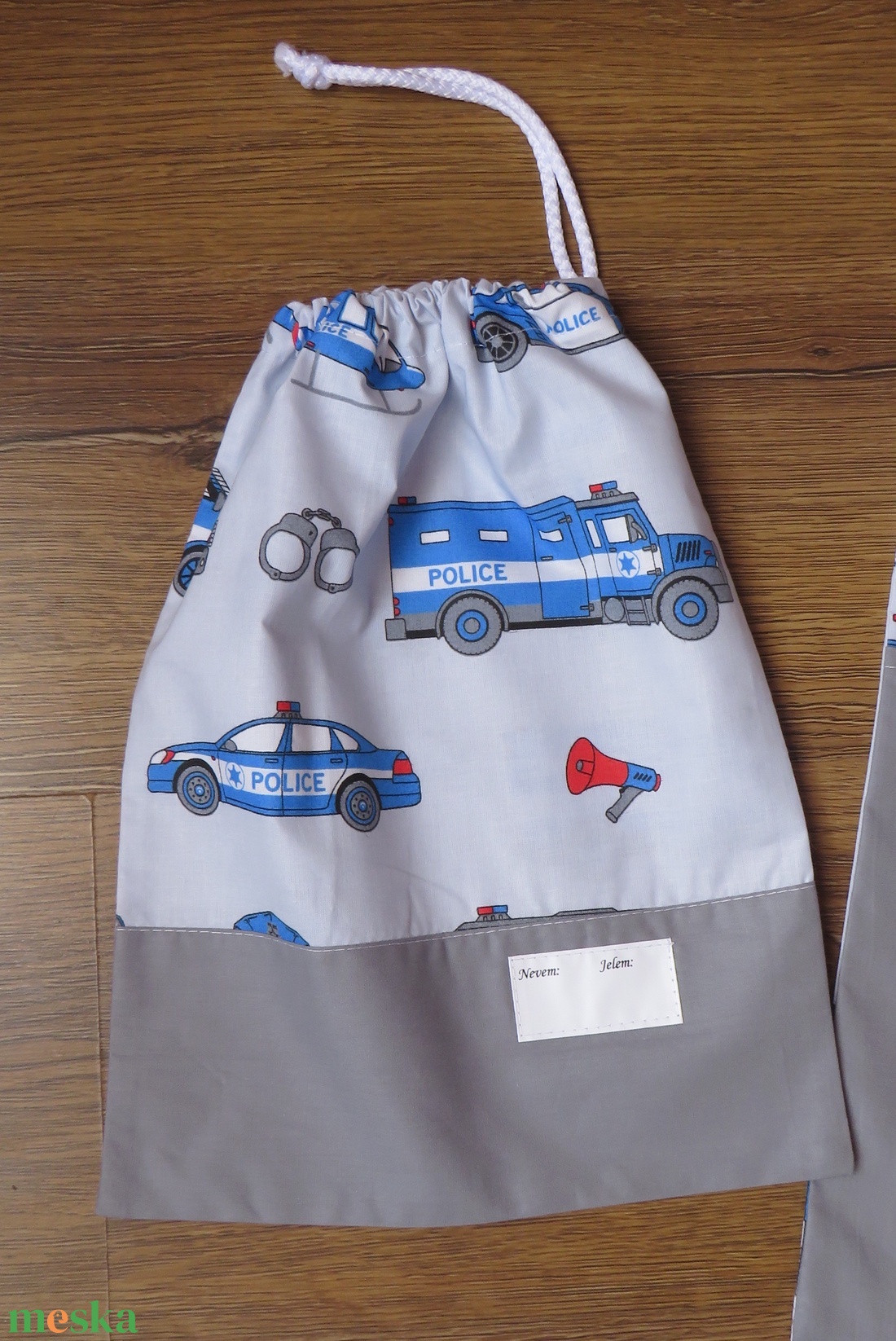 Ovis zsák és torna zsák- police - játék & sport - ovis felszerelés - ovis szett - Meska.hu