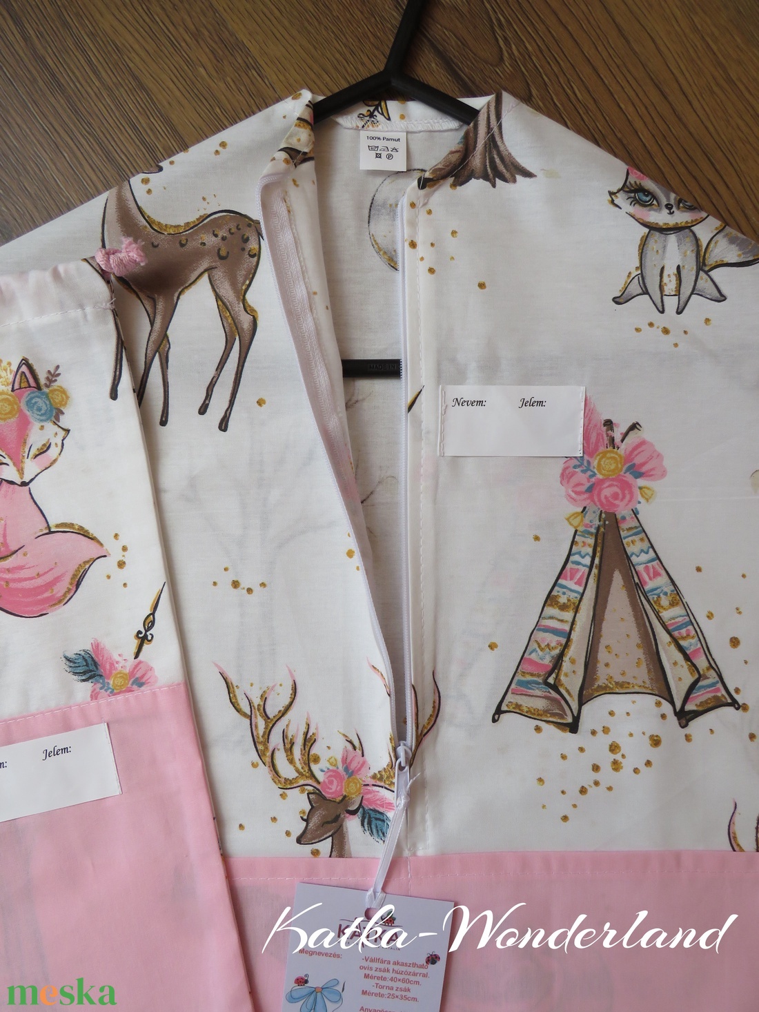 Erdei állatok-ovis zsák és torna zsák - játék & sport - ovis felszerelés - ovis zsák - Meska.hu