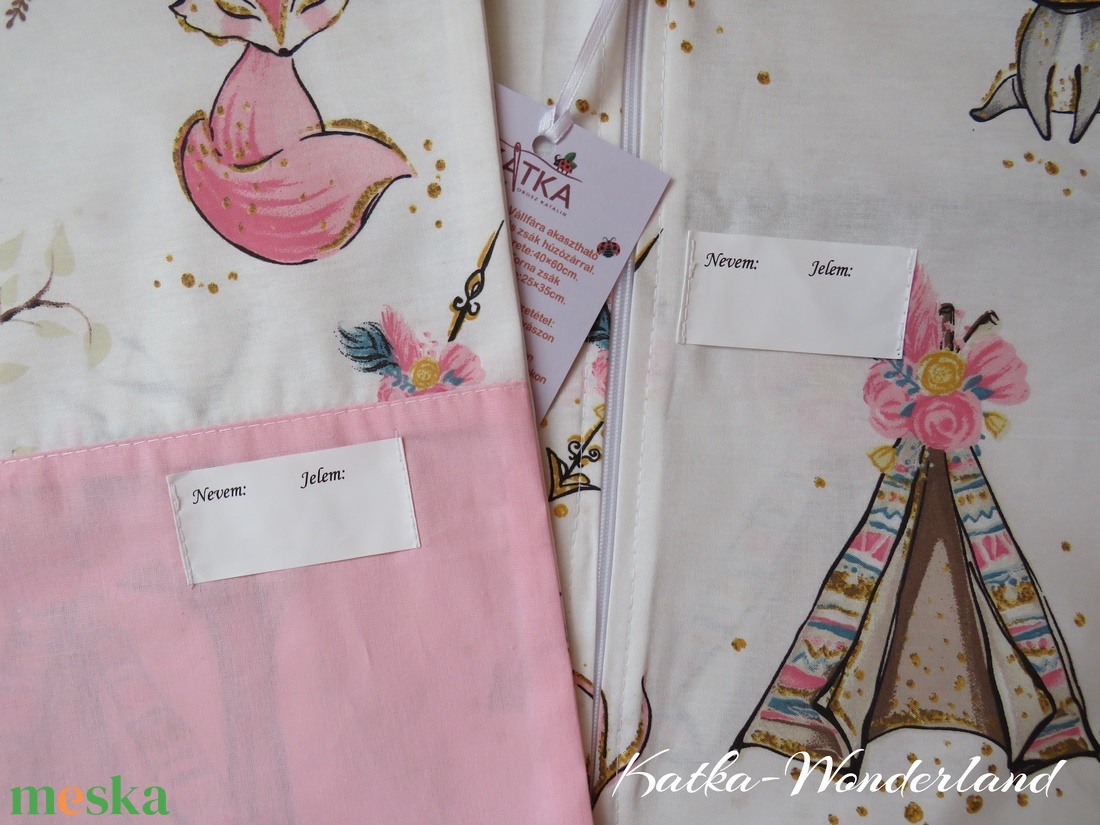 Erdei állatok-ovis zsák és torna zsák - játék & sport - ovis felszerelés - ovis zsák - Meska.hu