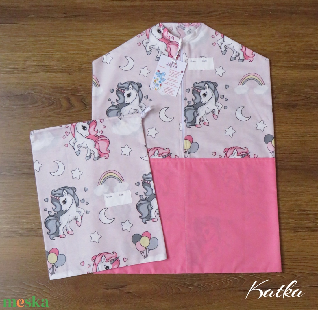 Unikornisok- ovis zsák és torna zsák szett - játék & sport - ovis felszerelés - ovis zsák - Meska.hu