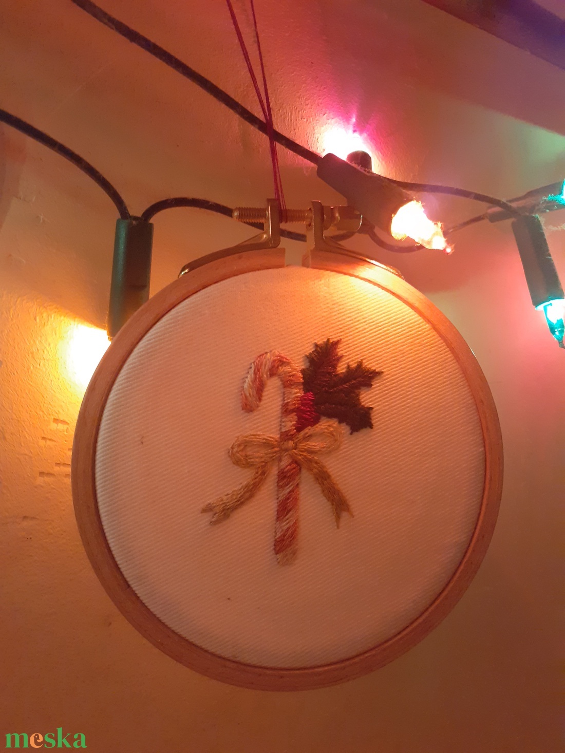 karácsonyi dísz (cukorpálca) - karácsony - karácsonyi lakásdekoráció - karácsonyfadíszek - Meska.hu