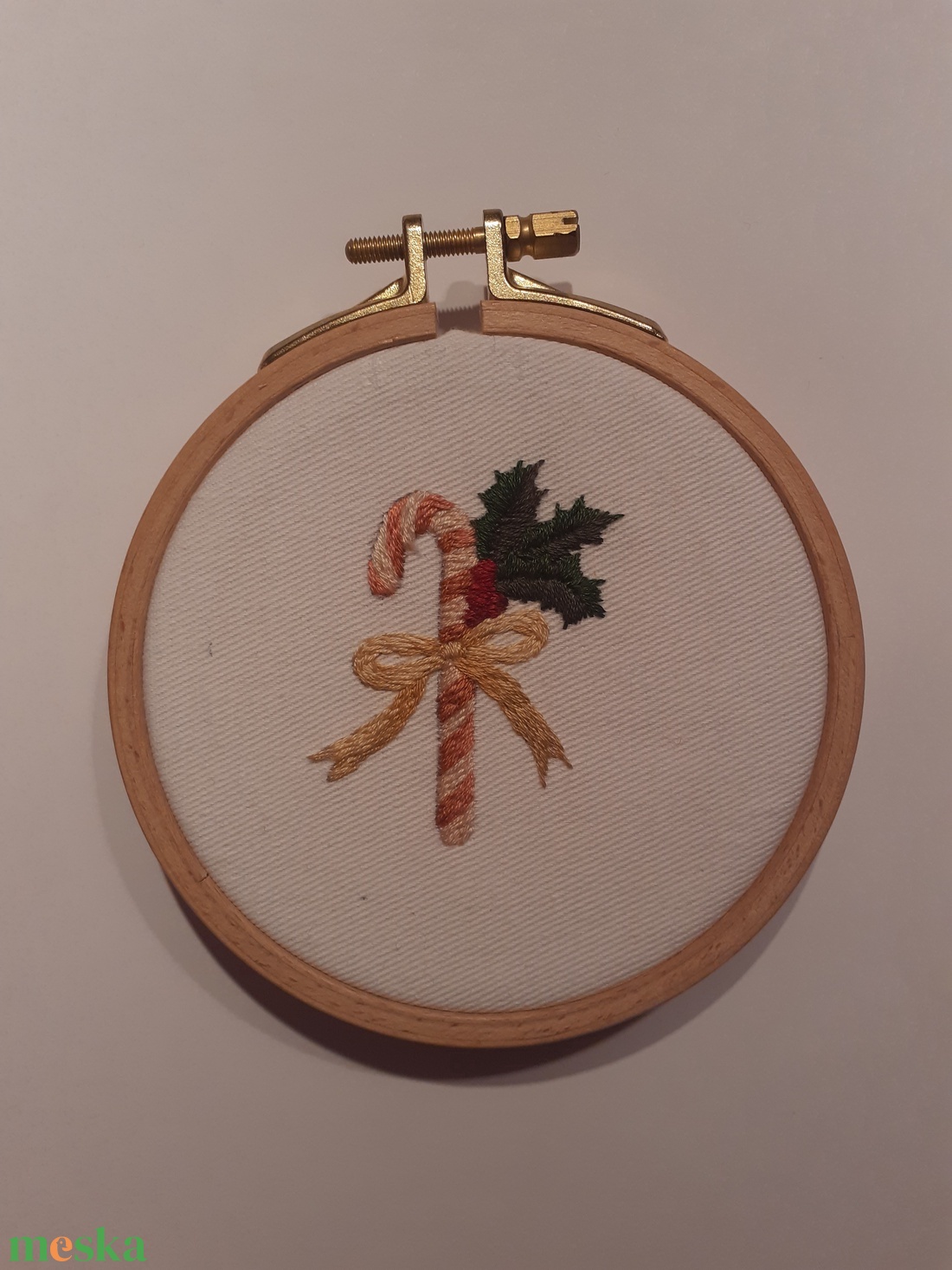 karácsonyi dísz (cukorpálca) - karácsony - karácsonyi lakásdekoráció - karácsonyfadíszek - Meska.hu