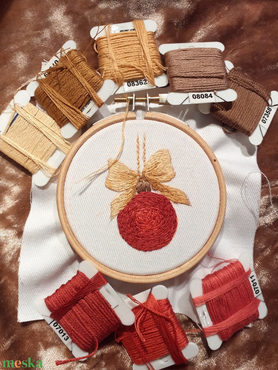 karácsonyi dísz (gömb) - karácsony - karácsonyi lakásdekoráció - karácsonyfadíszek - Meska.hu