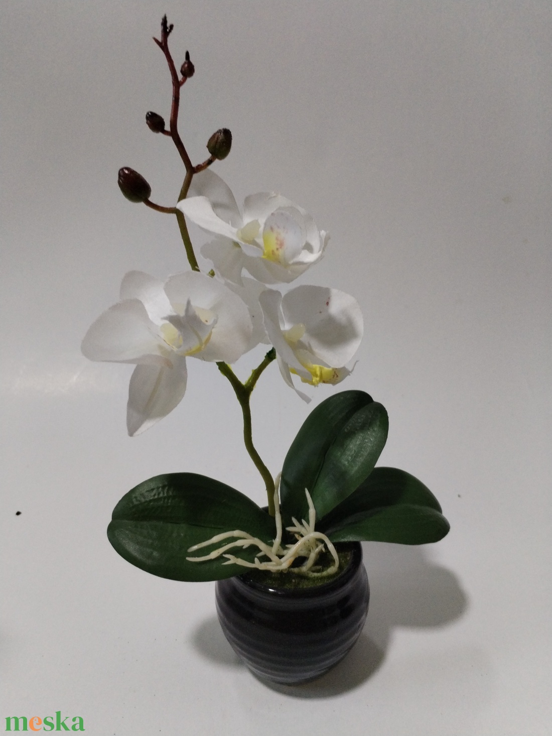 Élethű mű mini orchidea - otthon & életmód - dekoráció - asztal és polc dekoráció - asztaldísz - Meska.hu