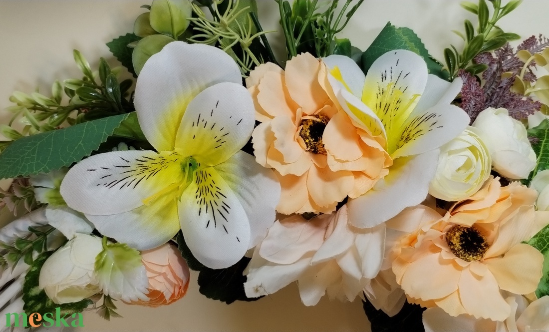 Pasztell barack - otthon & életmód - dekoráció - ajtó- és ablak dekoráció - ajtódísz & kopogtató - Meska.hu