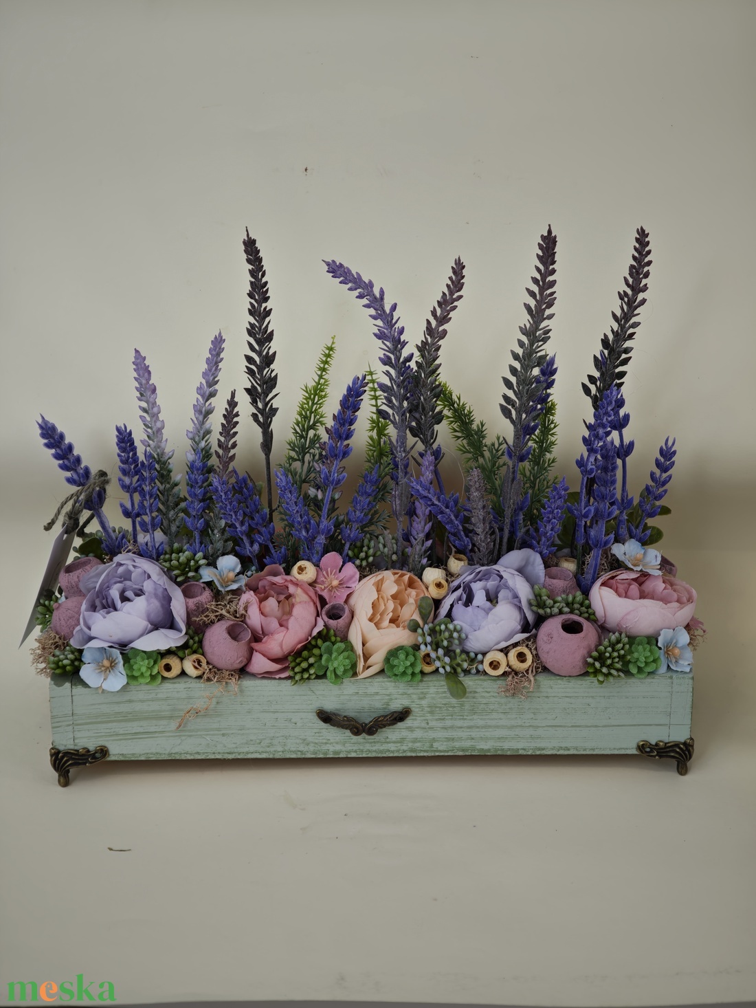 Provence-i Levendula asztaldísz � 31 cm hosszú, 33 cm magas - otthon & életmód - dekoráció - asztal és polc dekoráció - asztaldísz - Meska.hu