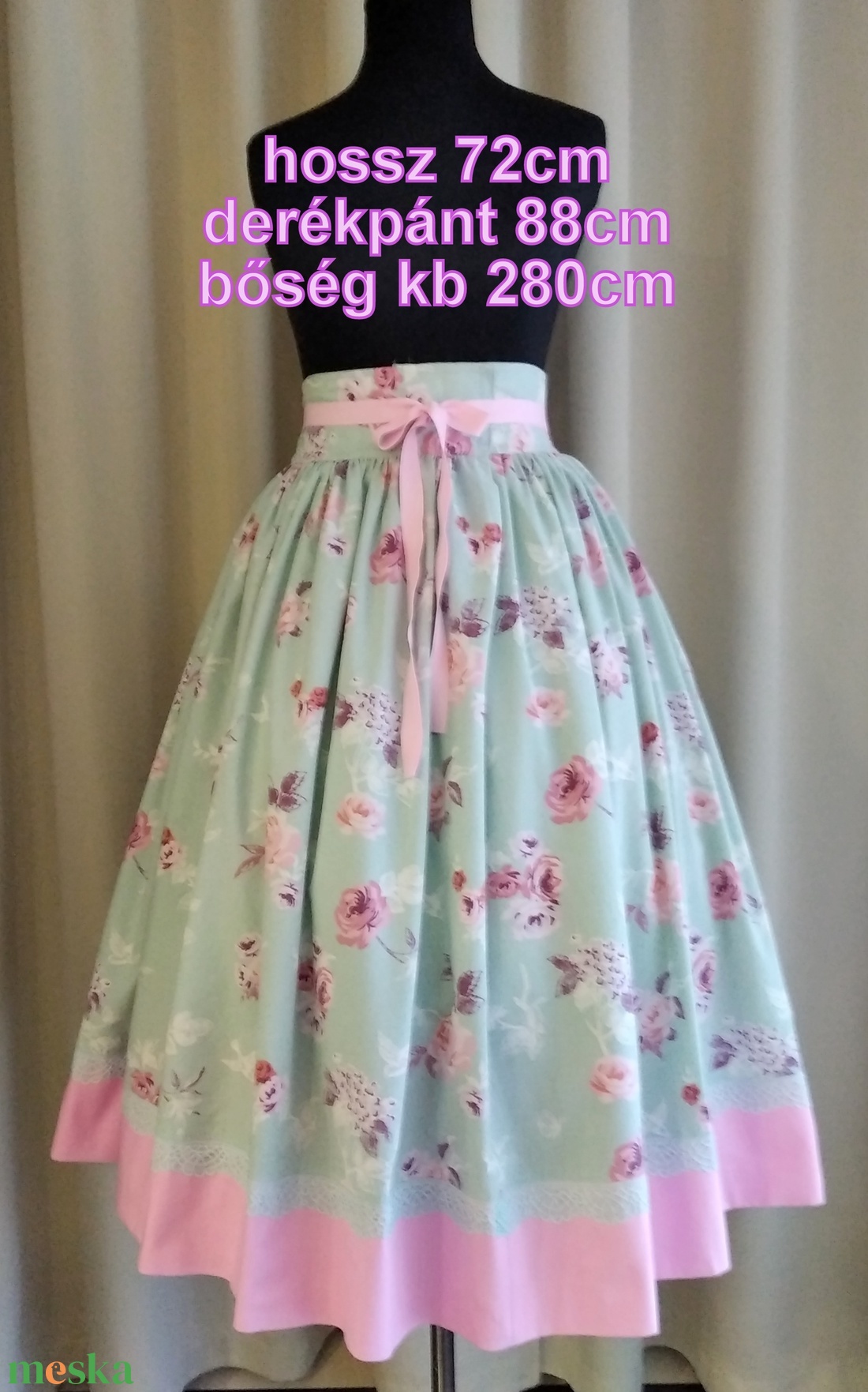 Kamasz néptánc szoknya 70 cm zöld-szürke - ruha & divat - női ruha - szoknya - Meska.hu Kamasz néptánc szoknya 70 cm zöld-szürke - ruha & divat - női ruha - szoknya - Meska.hu