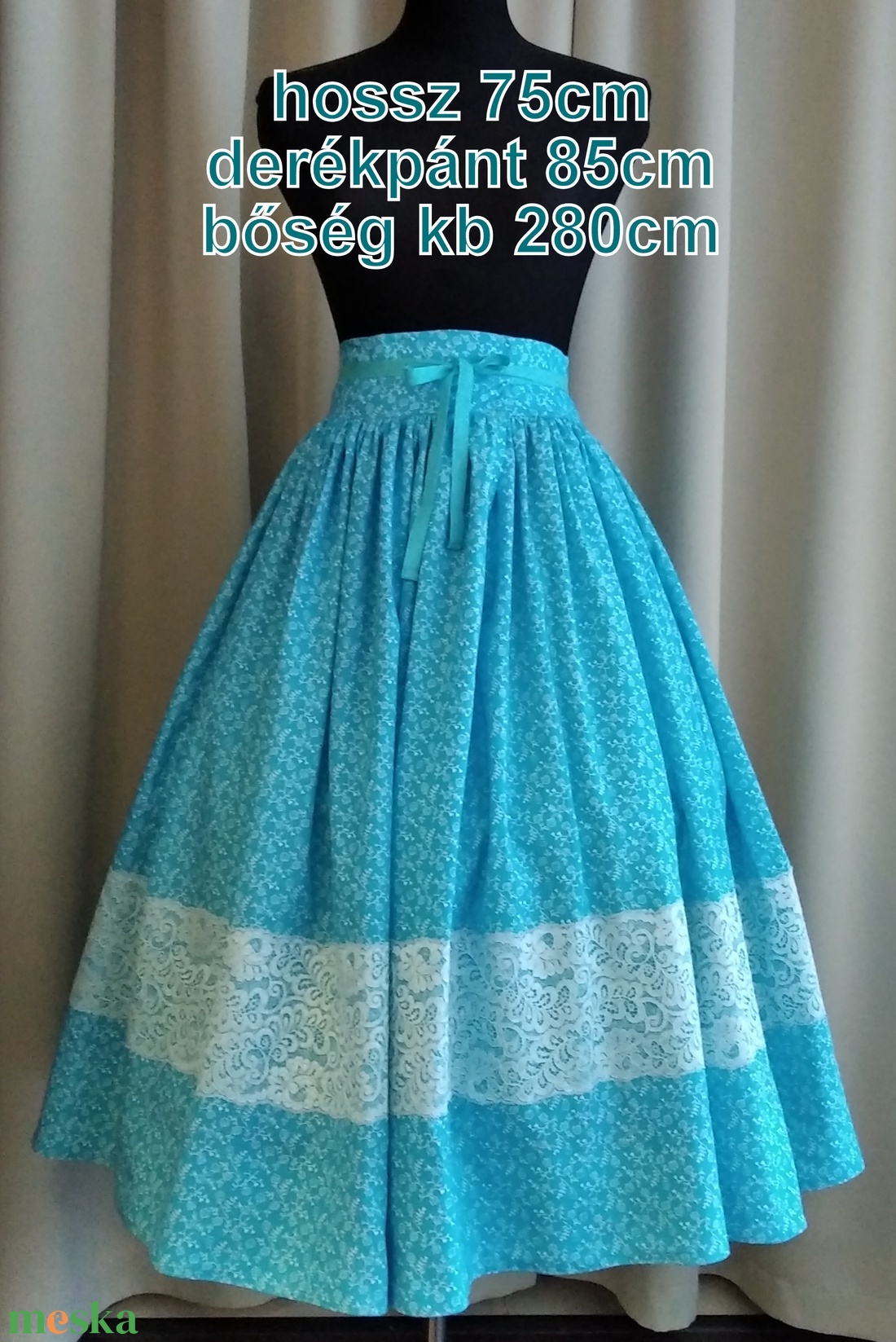 Kamasz néptánc szoknya 75 cm lila - türkiz - ruha & divat - női ruha - szoknya - Meska.hu Kamasz néptánc szoknya 75 cm lila - türkiz - ruha & divat - női ruha - szoknya - Meska.hu