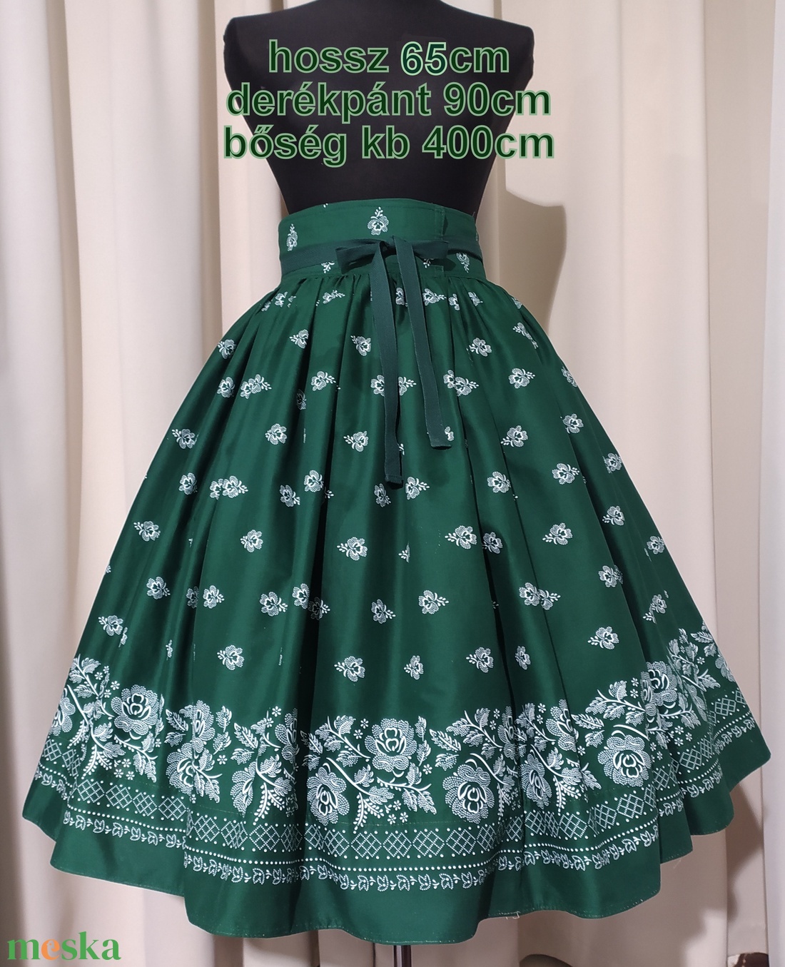 Felnőtt néptánc szoknya 65 cm vegyes színek - ruha & divat - női ruha - szoknya - Meska.hu