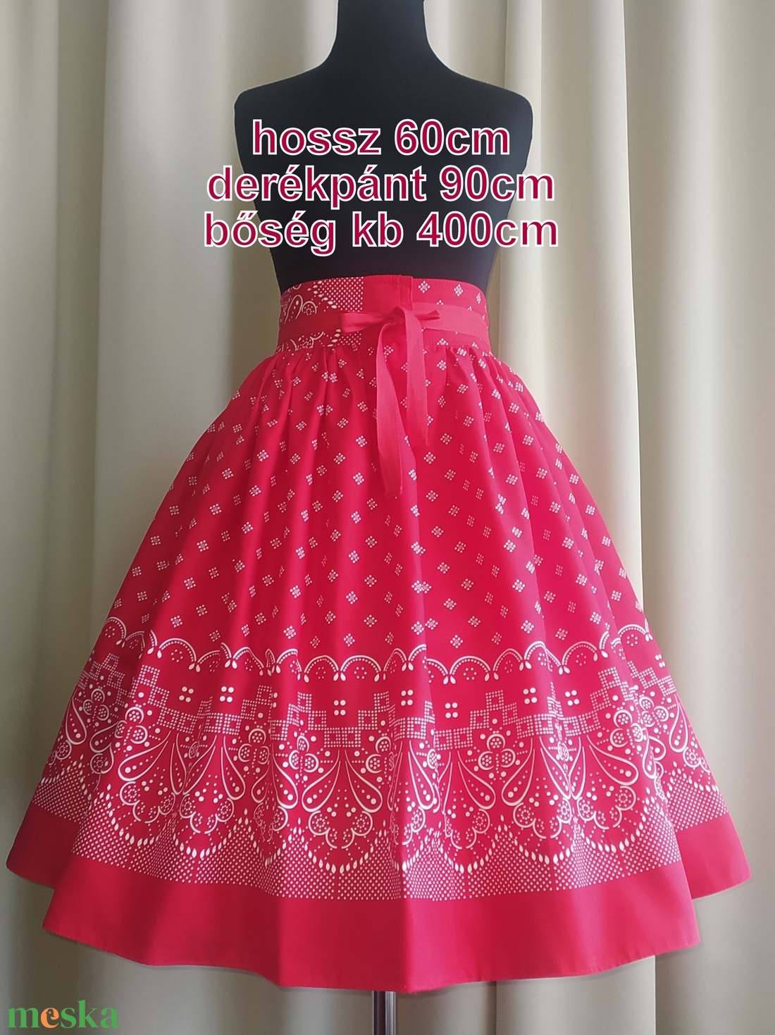 Felnőtt néptánc szoknya 65 cm vegyes színek - ruha & divat - női ruha - szoknya - Meska.hu