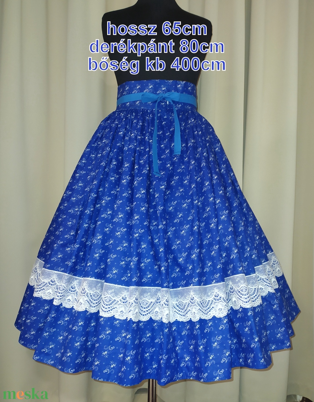 Felnőtt néptánc szoknya 65 cm vegyes színek - ruha & divat - női ruha - szoknya - Meska.hu