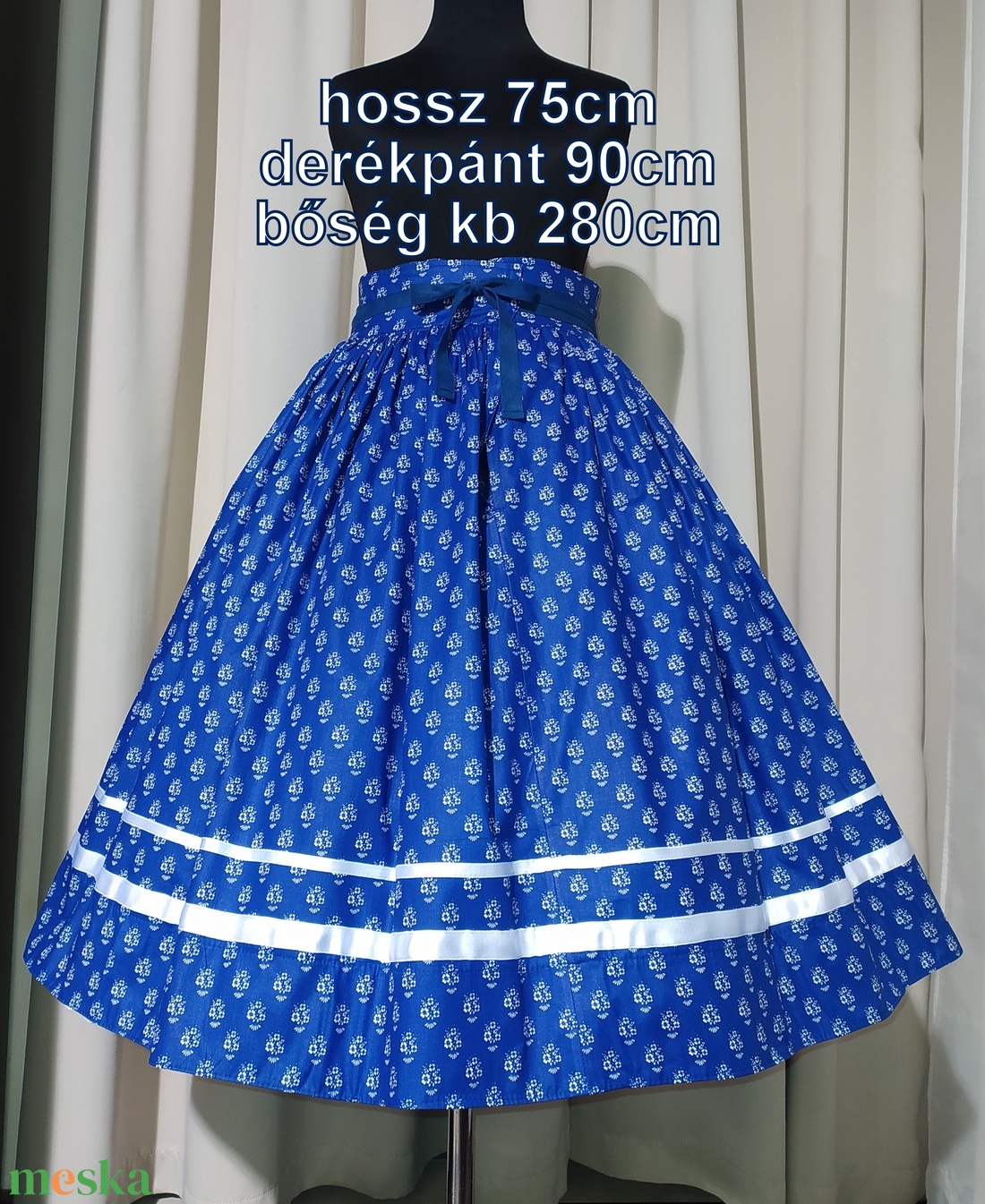 Kamasz néptánc szoknya 75 cm kék, szürke - ruha & divat - női ruha - szoknya - Meska.hu Kamasz néptánc szoknya 75 cm kék, szürke - ruha & divat - női ruha - szoknya - Meska.hu