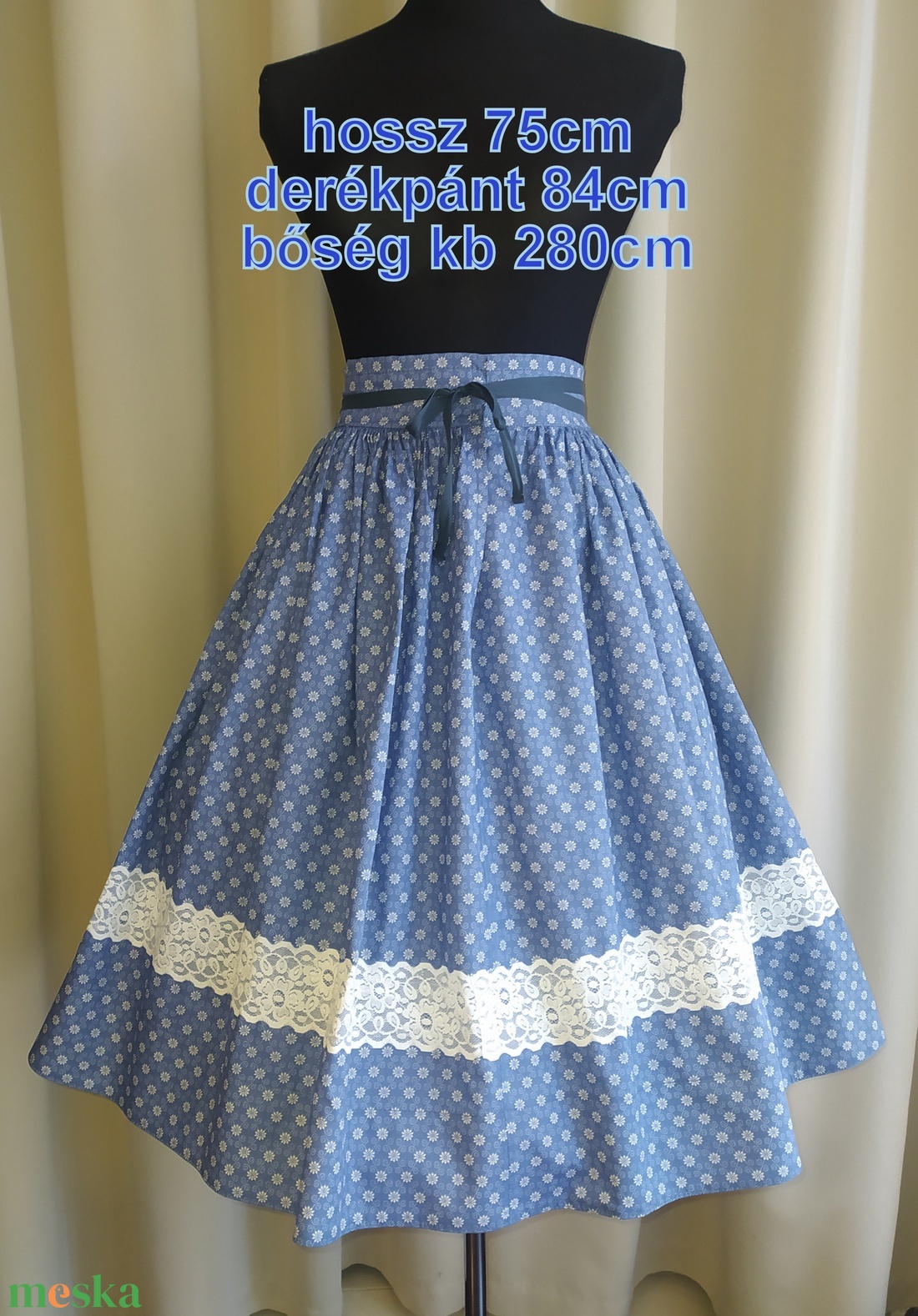 Kamasz néptánc szoknya 75 cm kék, szürke - ruha & divat - női ruha - szoknya - Meska.hu Kamasz néptánc szoknya 75 cm kék, szürke - ruha & divat - női ruha - szoknya - Meska.hu