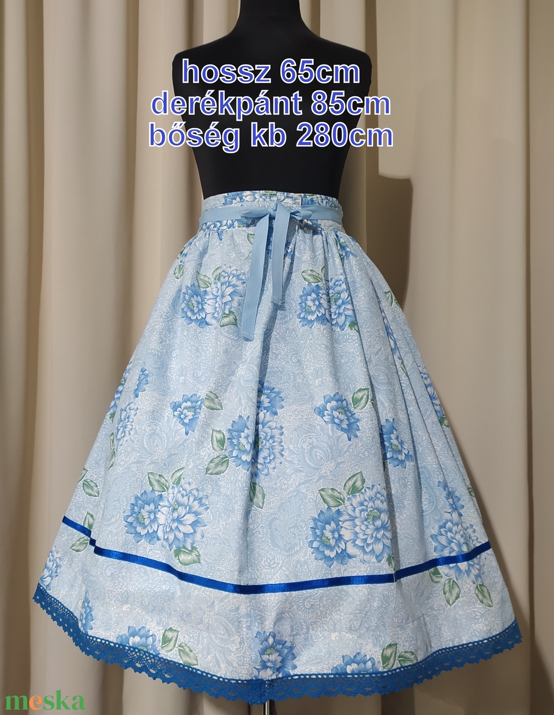 Kamasz néptánc szoknya 65 cm vegyes színek - ruha & divat - női ruha - szoknya - Meska.hu