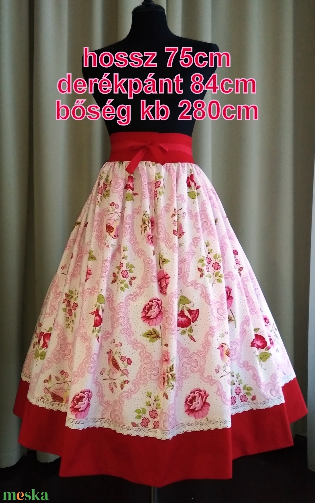 Kamasz néptánc szoknya 75 cm piros - ruha & divat - női ruha - szoknya - Meska.hu Kamasz néptánc szoknya 75 cm piros - ruha & divat - női ruha - szoknya - Meska.hu