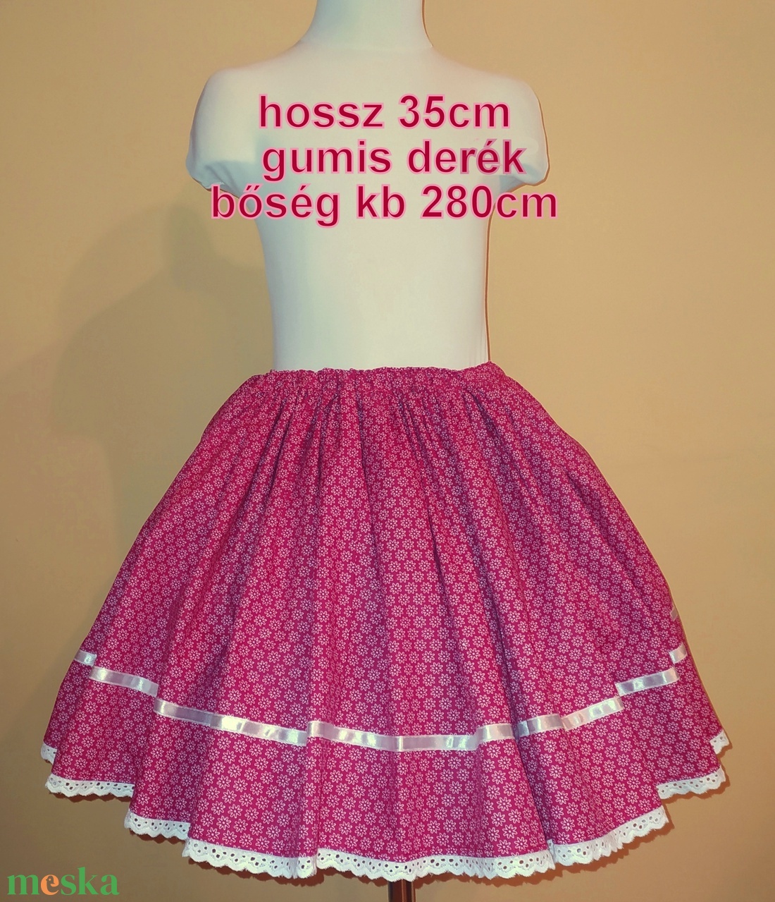 Gyermek néptánc szoknya 35 cm piros - ruha & divat - babaruha & gyerekruha - szoknya - Meska.hu Gyermek néptánc szoknya 35 cm piros - ruha & divat - babaruha & gyerekruha - szoknya - Meska.hu