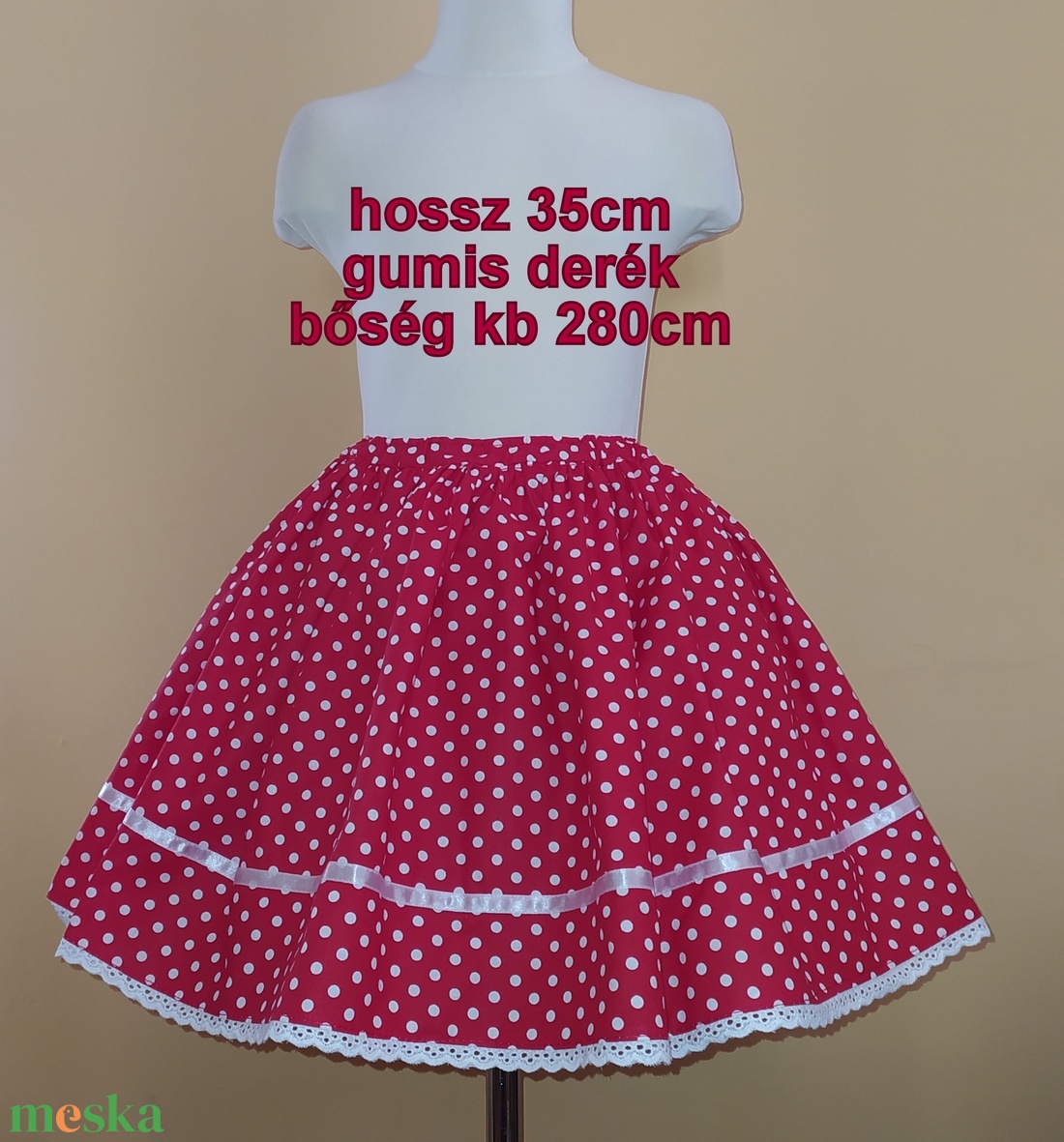 Gyermek néptánc szoknya 35 cm piros - ruha & divat - babaruha & gyerekruha - szoknya - Meska.hu Gyermek néptánc szoknya 35 cm piros - ruha & divat - babaruha & gyerekruha - szoknya - Meska.hu