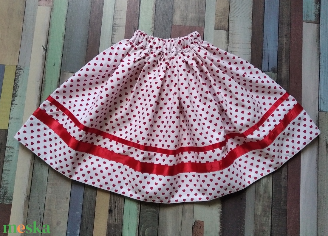 Kisgyermek néptánc szoknya 30 cm fehér mitás - ruha & divat - gyerekruha - szoknya - Meska.hu