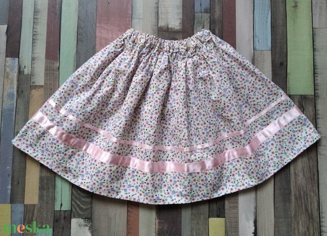 Kisgyermek néptánc szoknya 30 cm rózsaszín, pink, lila - ruha & divat - gyerekruha - szoknya - Meska.hu