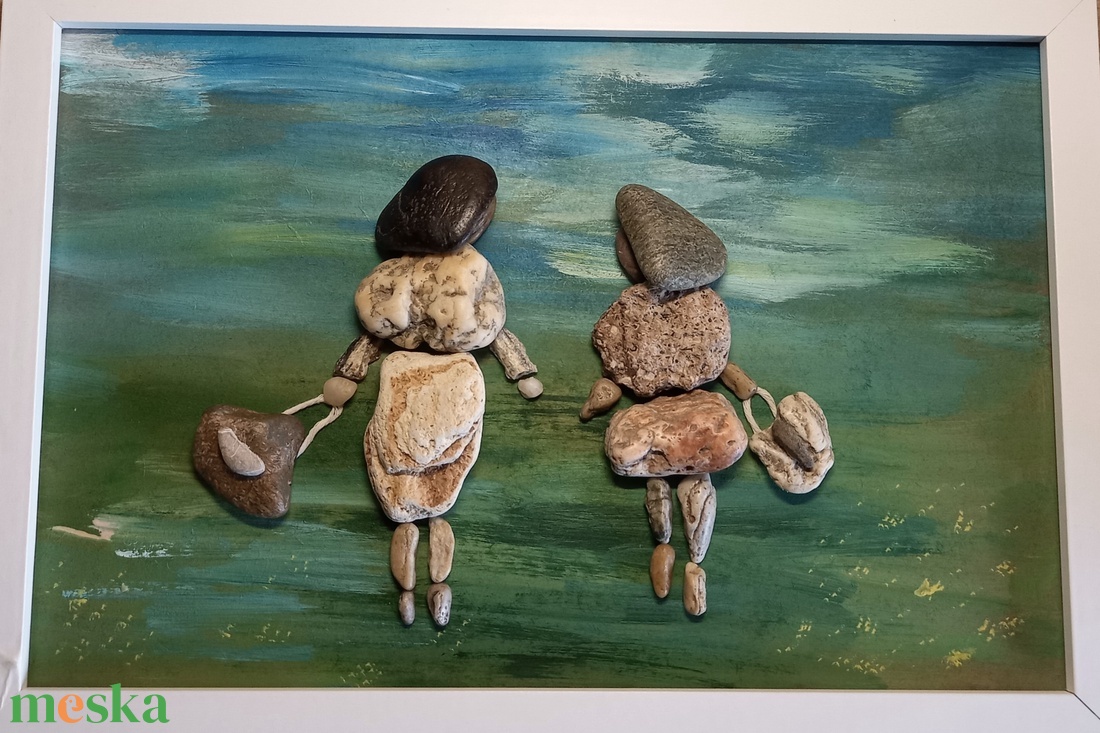 Barátnős séta (22 x 32 cm) - otthon & életmód - dekoráció - kép & falikép - kavics kép - Meska.hu Barátnős séta (22 x 32 cm) - otthon & életmód - dekoráció - kép & falikép - kavics kép - Meska.hu