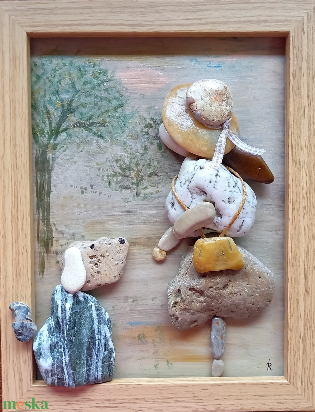 Kutyás lány (17,5 x 23 cm) - otthon & lakás - dekoráció - kép & falikép - kavics kép - Meska.hu Kutyás lány (17,5 x 23 cm) - otthon & lakás - dekoráció - kép & falikép - kavics kép - Meska.hu