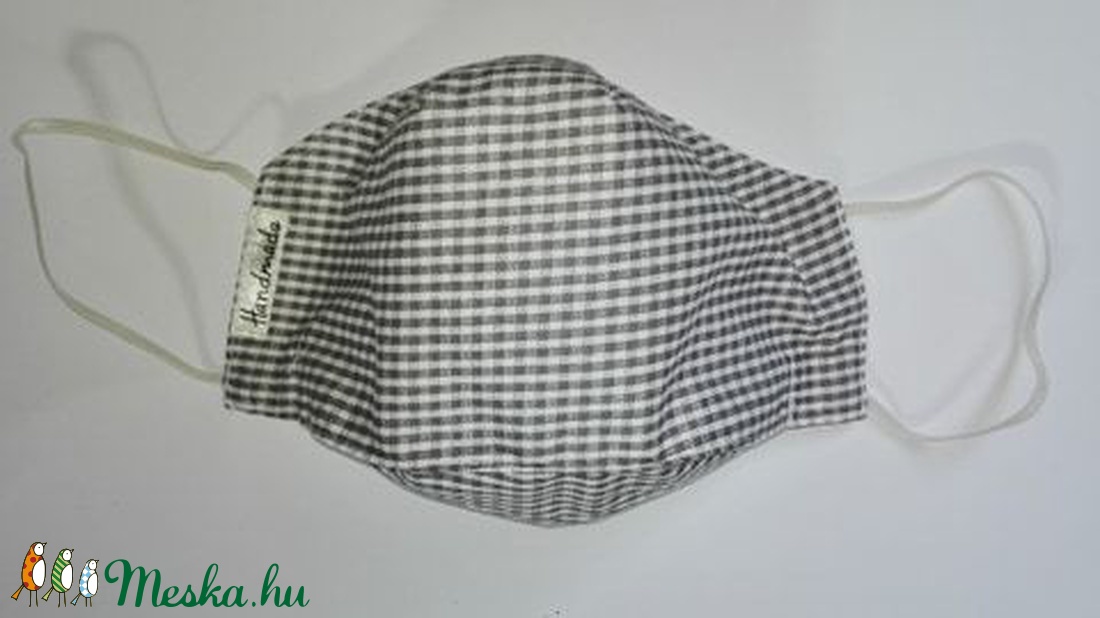 Kockás 3D Textil férfi arcmaszk - férfi & uniszex - férfi & uniszex - Meska.hu
