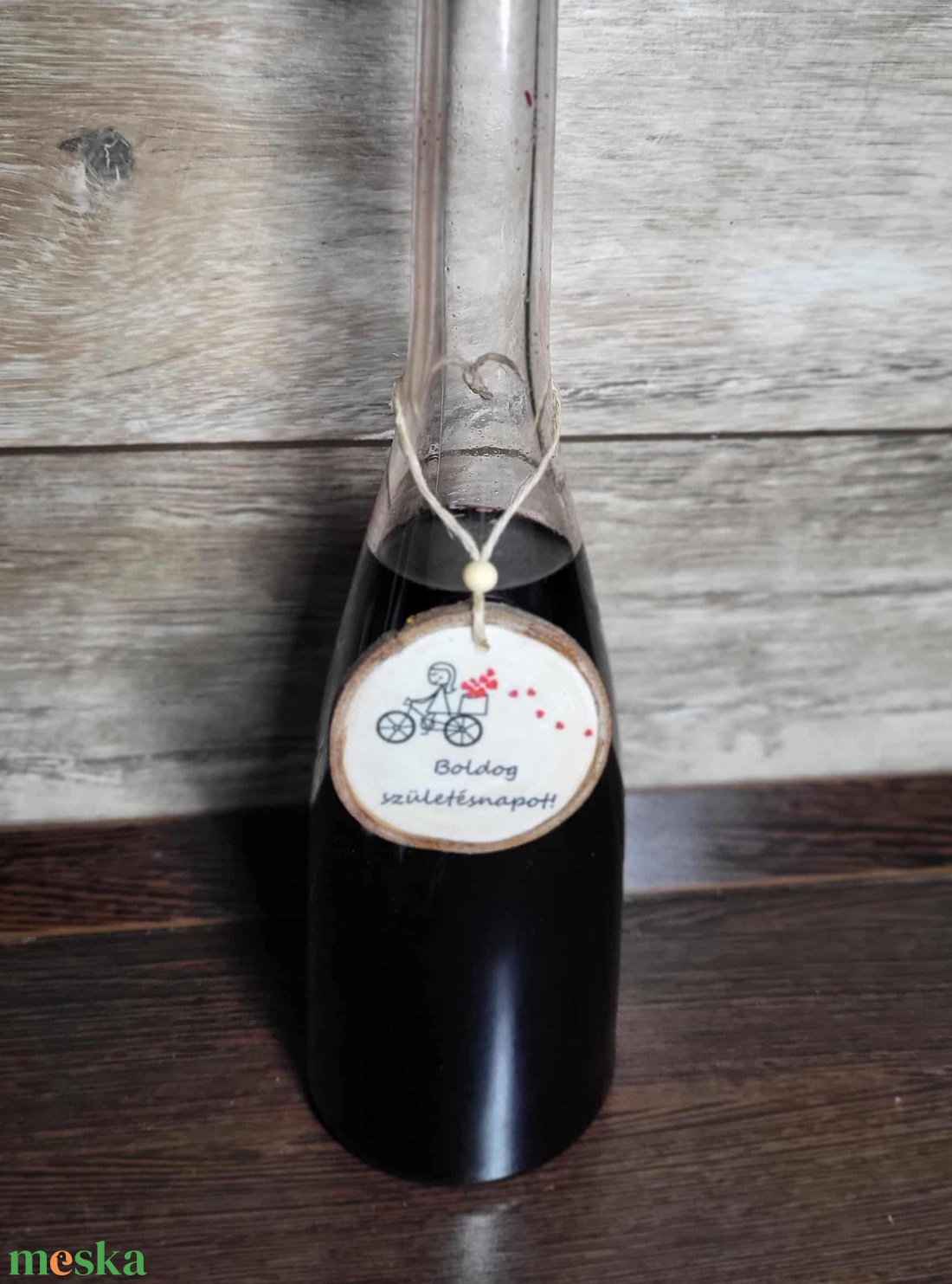 Születésnapi ajándékkísérő, fa ajándékkísérő - otthon & életmód - dekoráció - fali és függő dekoráció - függődísz - Meska.hu