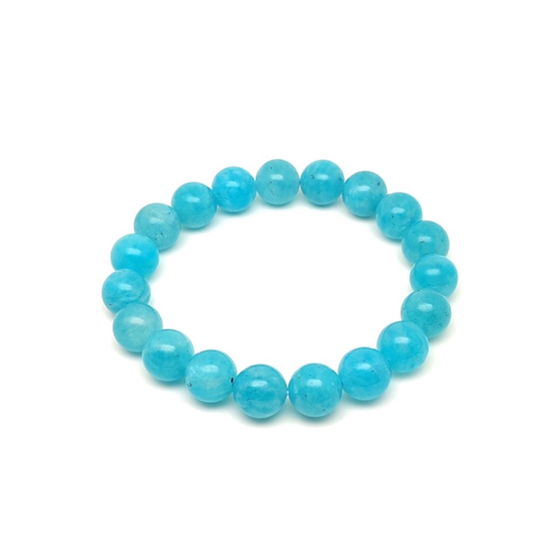 A minőségű amazonit golyós ásvány karkötő 10�11mm - ékszer - karkötő - ásványkarkötő - Meska.hu