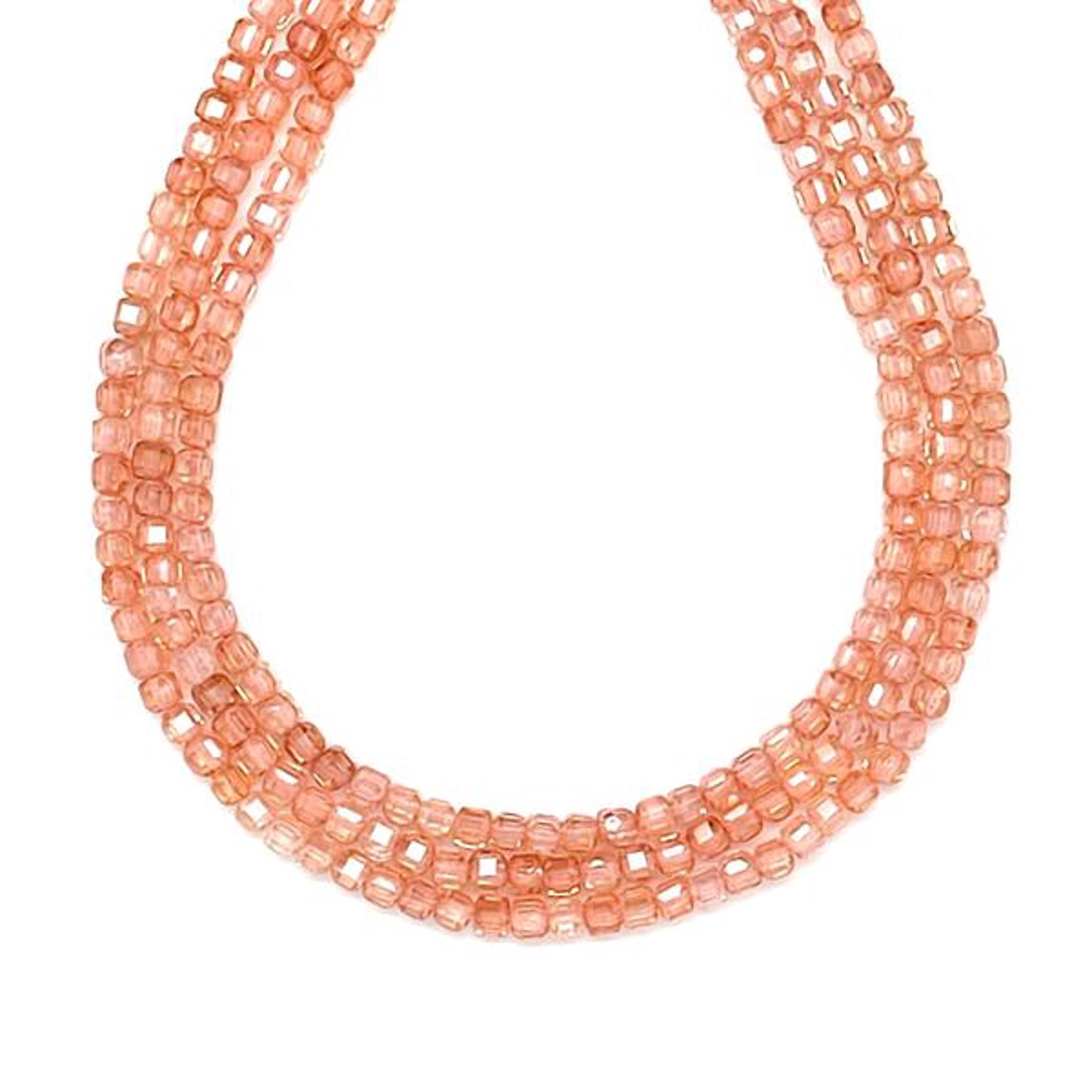 Cirkon fazettált púder kocka 3x3mm  ékszerkészítő alapanyag (füzér) - kellékek & szerszámok - ásvány alapanyag - ásványfüzér - Meska.hu