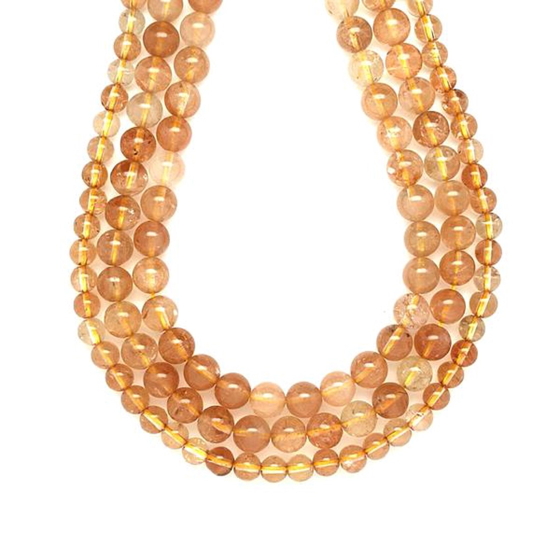 Topáz arany golyó 8mm ékszerkészítő alapanyag (füzér) - kellékek & szerszámok - ásvány alapanyag - ásványfüzér - Meska.hu