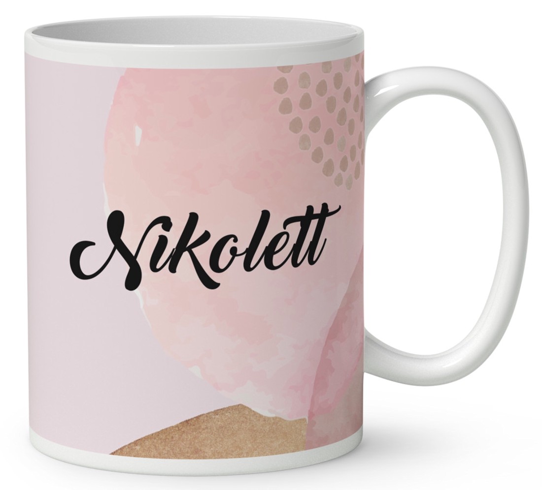 Kérd a Neveddel - Szürke pici cica mintás bögre - otthon & életmód - konyhafelszerelés, tálalás - tálalás - bögre & csésze - Meska.hu